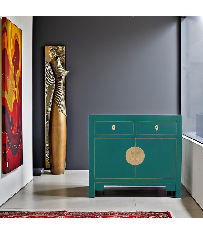Armadio Cinese Verde Acqua - Orientique Collezione L90xP40xA80cm