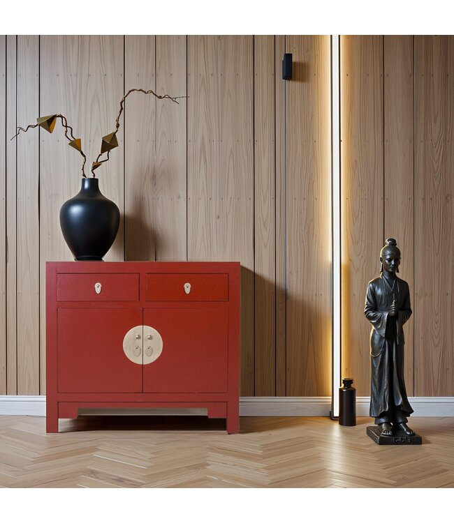 Chinese Cabinet Ruby Red - Orientique Collection W90xD40xH80cm
