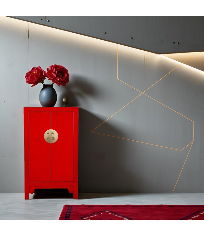 Armario Chino Lucky Rojo - Orientique Colección An70xP40xAl120cm