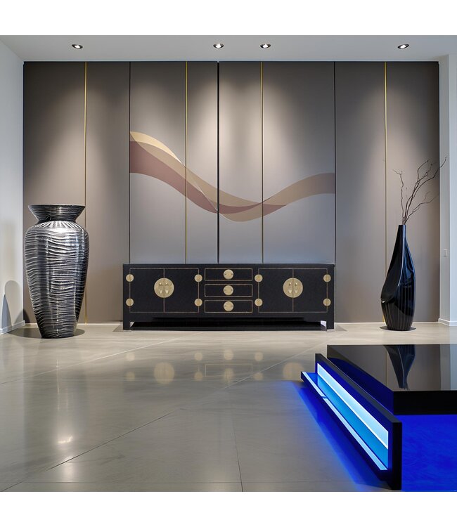 Chinese TV Kast Onyx Zwart - Orientique Collectie B175xD47xH54cm