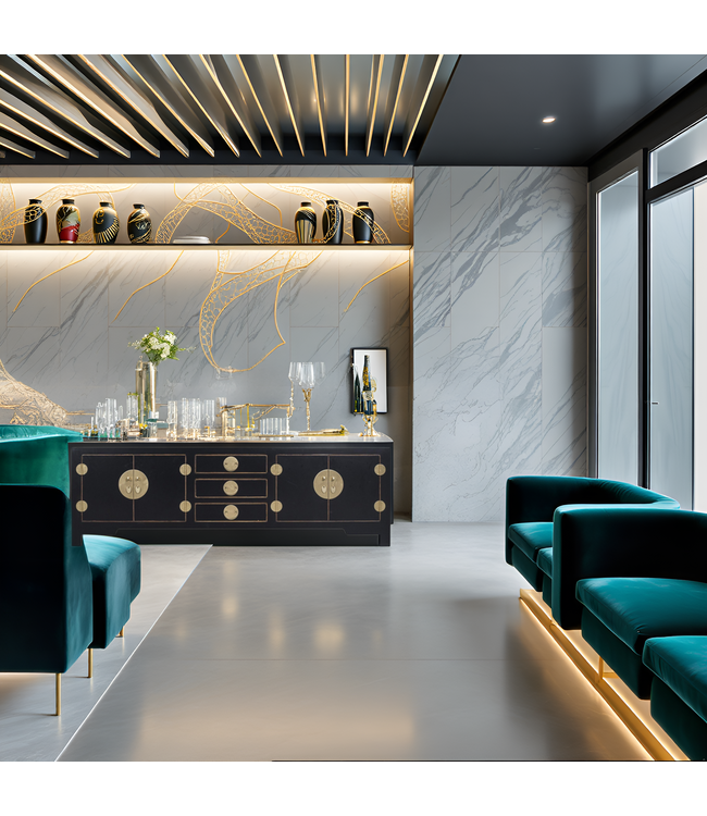 Mobile TV Cinese Onice Nero - Orientique  Collezione L175xP47xA54cm