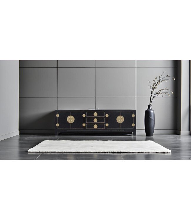 Chinesisches TV Lowboard Onyx Schwarz - Orientique Kollektion B175xT47xH54cm