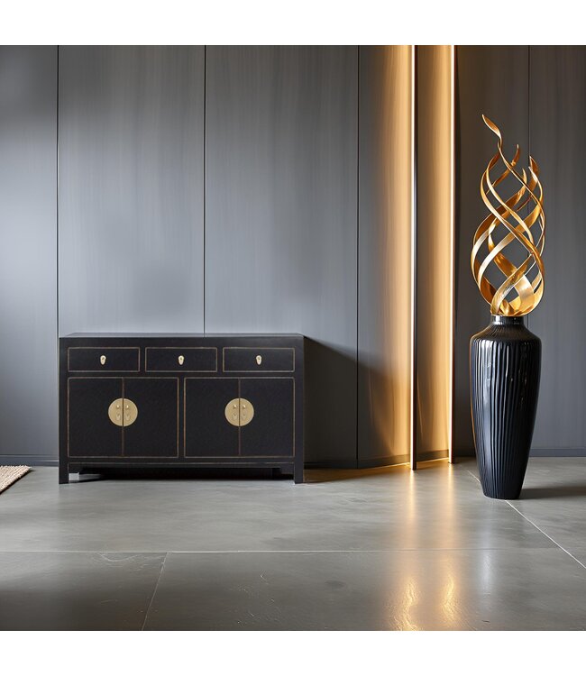 Chinese Dressoir Onyx Zwart - Orientique Collectie B140xD35xH85cm