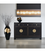 Credenza Cinese Onice Nero - Orientique Collezione L140xP35xA85cm