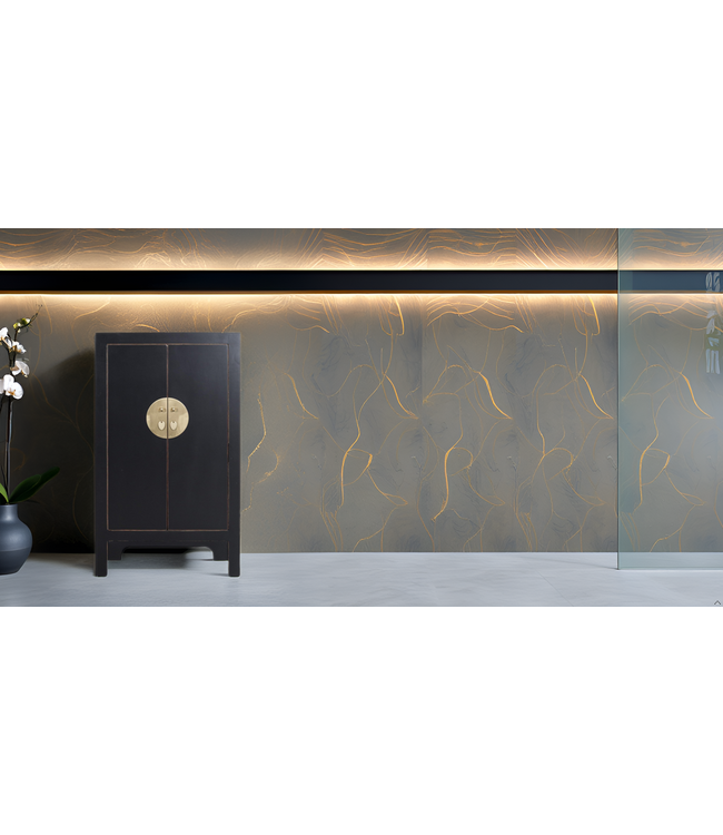Armario Chino Ónix Negro - Orientique Colección An70xP40xAl120cm