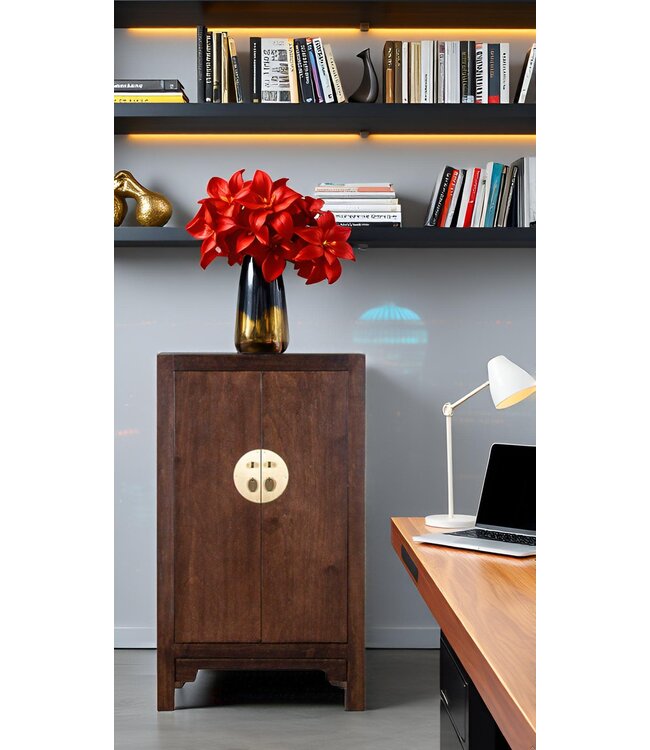 Chinese Cabinet Earthy Brown - Orientique Collection W70xD40xH120cm
