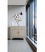 Chinese Cabinet Pastel Grey Butterflies Hand-Painted - Orientique Collection W90xD40xH80cm