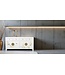 Buffet Chinois Blanc Neige Peinte à la Main L180xP40xH85cm
