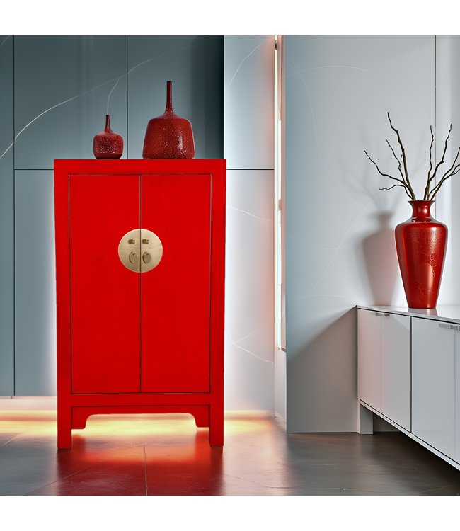 Chinese Cabinet Lucky Red - Orientique Collection W70xD40xH120cm