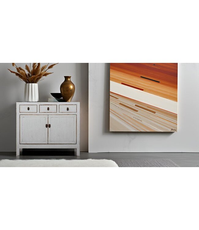 Antieke Chinese Dressoir Wit High Gloss B101xD39xH88cm