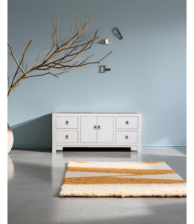 Mueble TV Chino Blanco Nieve - Orientique Colección An106xP45xAl46cm