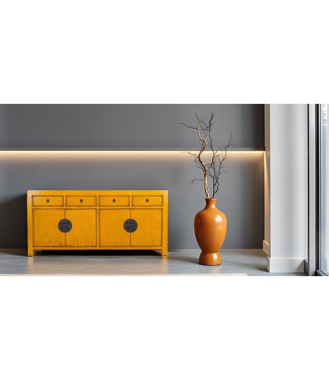 Chinese Sideboard Marigold Yellow - Orientique Collection W180xD40xH85cm