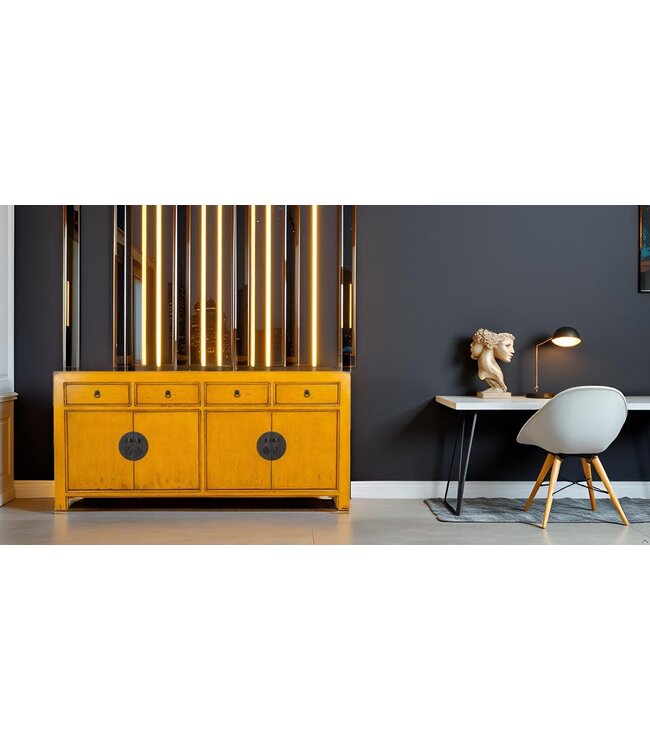 Buffet Chinois Jaune Marigold - Orientique Collection L180xP40xH85cm