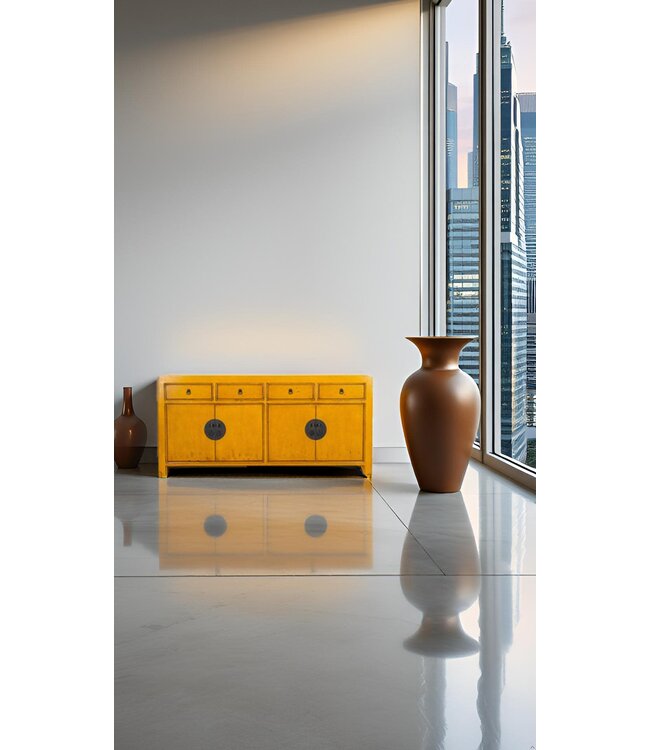 Chinese Sideboard Marigold Yellow - Orientique Collection W180xD40xH85cm