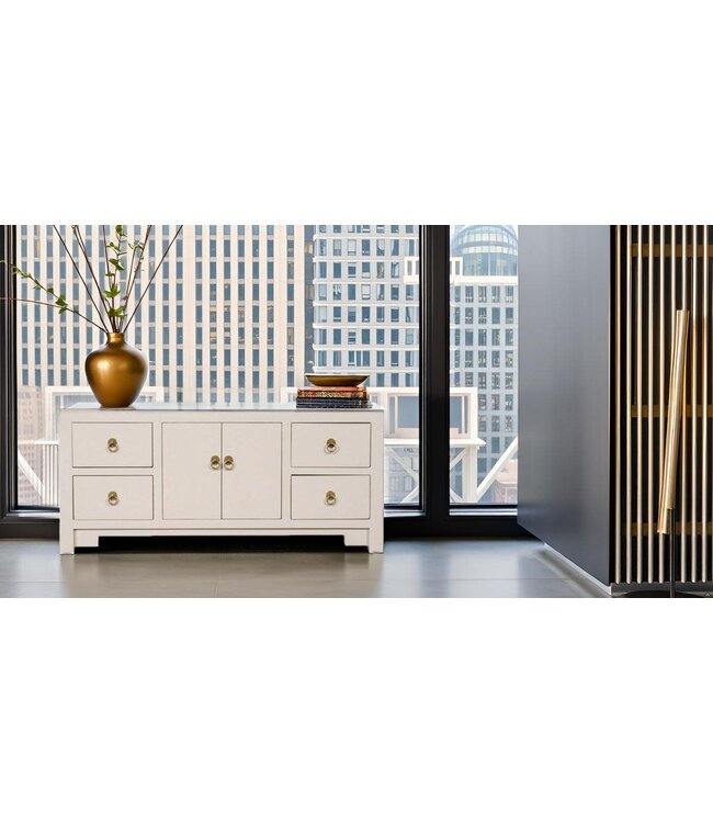 Chinese TV Cabinet Moonshine Greige - Orientique Collection W106xD45xH46cm