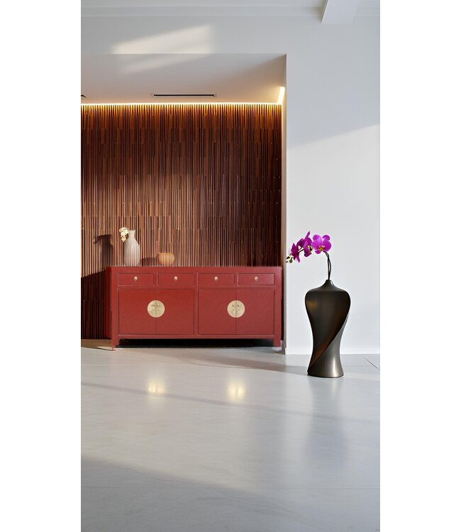 Chinese Dressoir Rood Ruby Red - Orientique Collectie B180xD40xH85cm