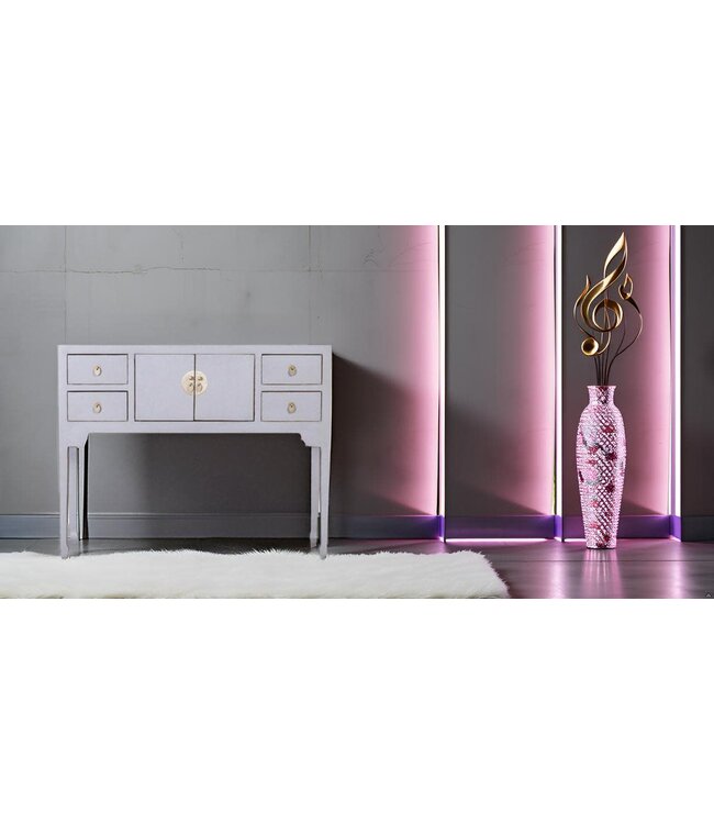 Mesa Consola China Gris Pastel - Orientique Colección An100xP26xAl80cm