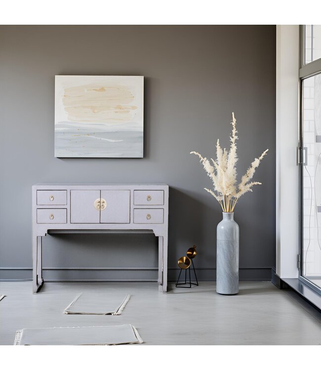 Chinese Sidetable Pastel Grijs - Orientique Collectie B100xD26xH80cm