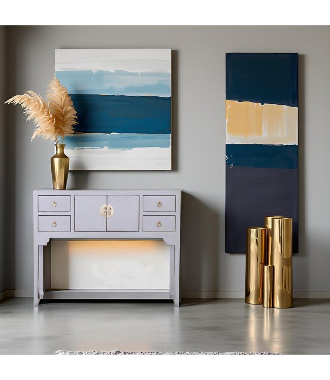 Console Chinoise Gris Pastel - Orientique Collection L100xP26xH80cm