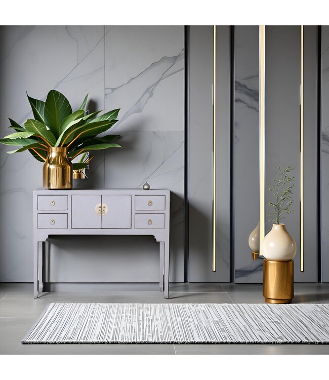 Chinese Sidetable Pastel Grijs - Orientique Collectie B100xD26xH80cm