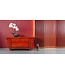 Antiker Chinesischer TV Lowboard Rot Glänzend B105xT41xH45cm