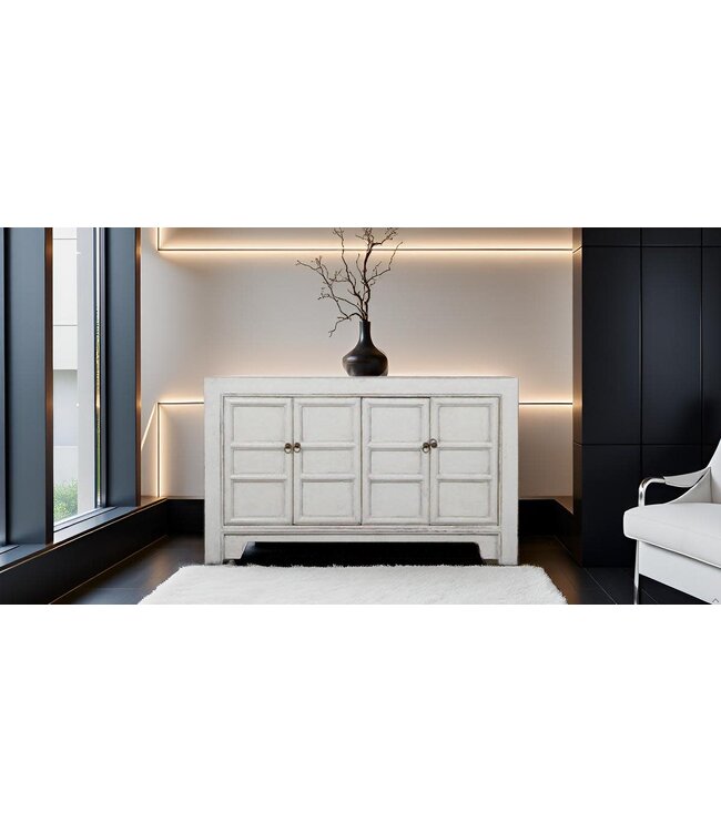 Aparador Chino Blanco Alto Brillo An145xP40xAl89cm