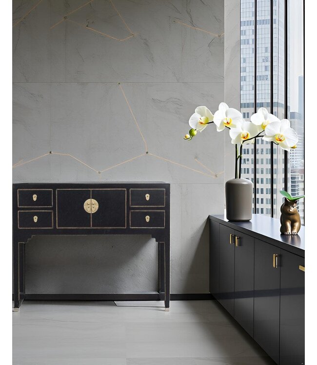 Mesa Consola China Ónix Negro - Orientique Colección An100xP26xAl80cm