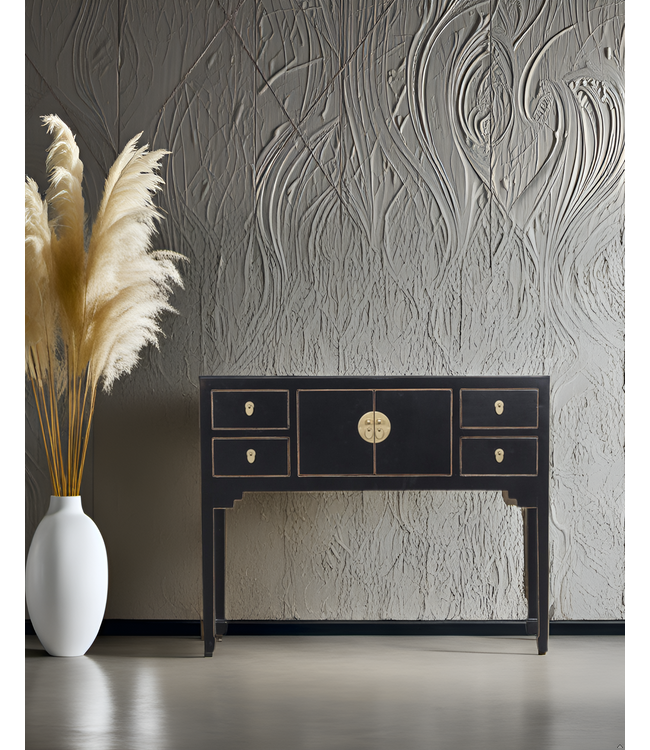 Console Chinoise Onyx Noir - Orientique Collection L100xP26xH80cm