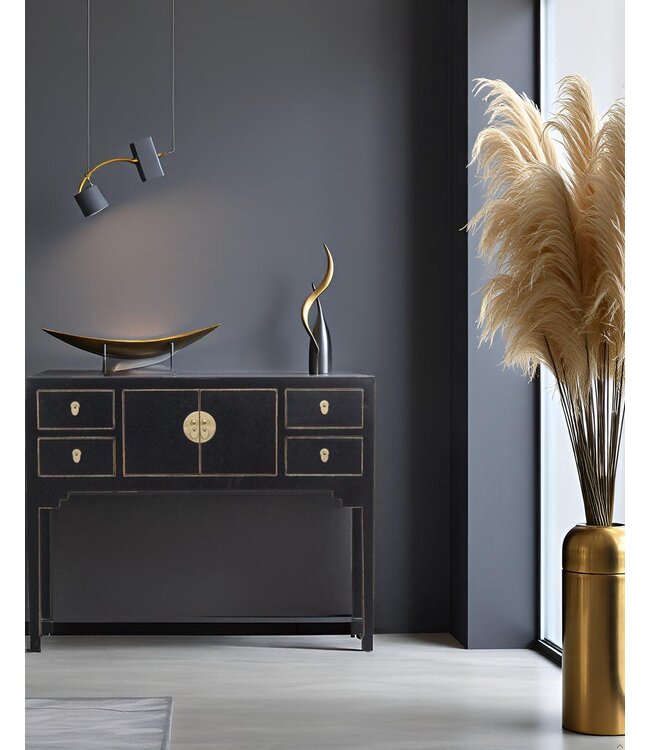 Chinesischer Konsolentisch Onyx Schwarz - Orientique Kollektion B100xT26xH80cm