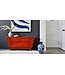 Armoire Chinois Ancien Rouge Brillant L105xP41xH45cm
