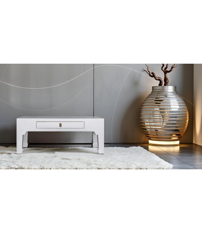 Mesa de Centro China Blanca - Orientique Colección A110xP60xA45cm