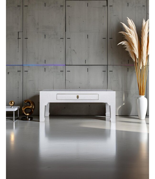 Mesa de Centro China Blanca - Orientique Colección A110xP60xA45cm
