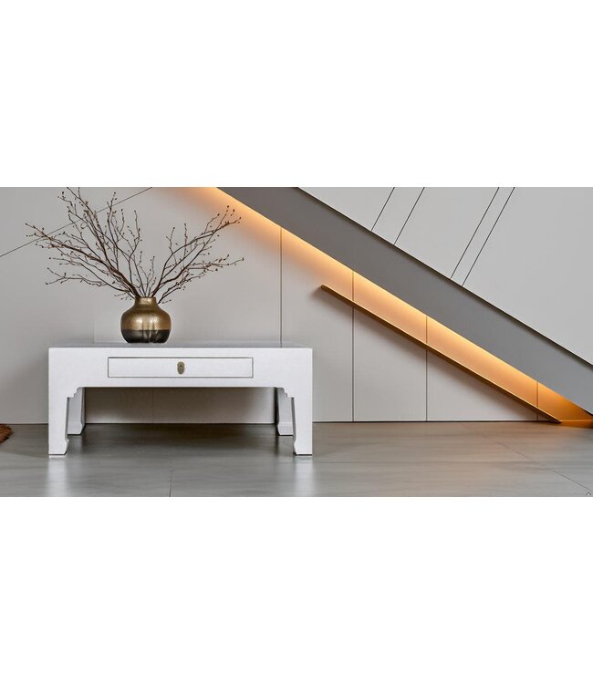 Mesa de Centro China Blanca - Orientique Colección A110xP60xA45cm