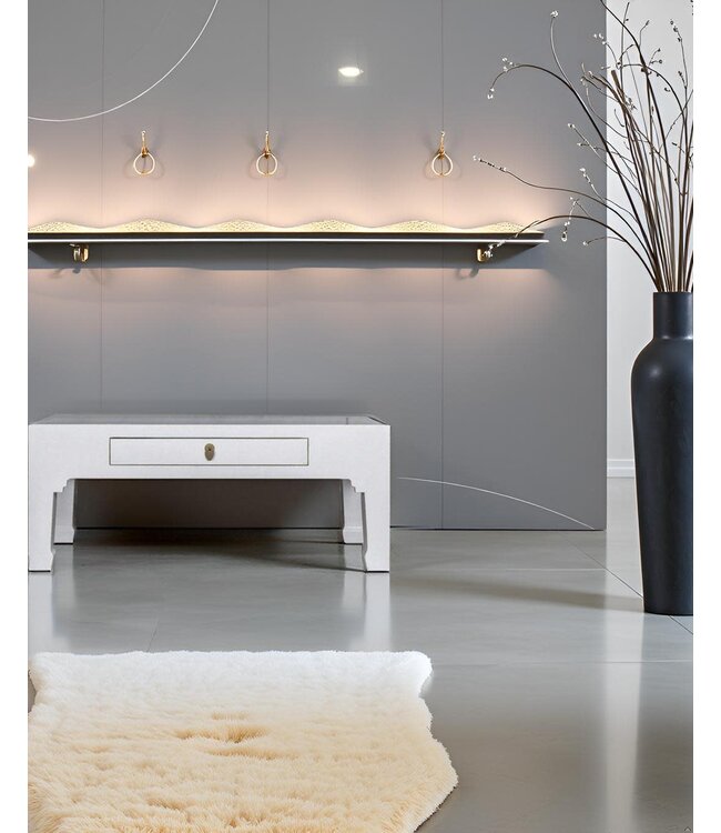 Mesa de Centro China Blanca - Orientique Colección A110xP60xA45cm