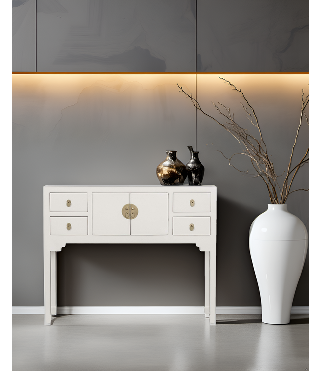 Chinese Sidetable Moonshine Greige - Orientique Collectie B100xD26xH80cm