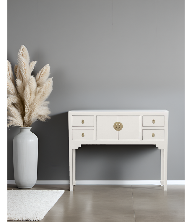 Chinese Console Table Moonshine Greige - Orientique Collection W100xD26xH80cm
