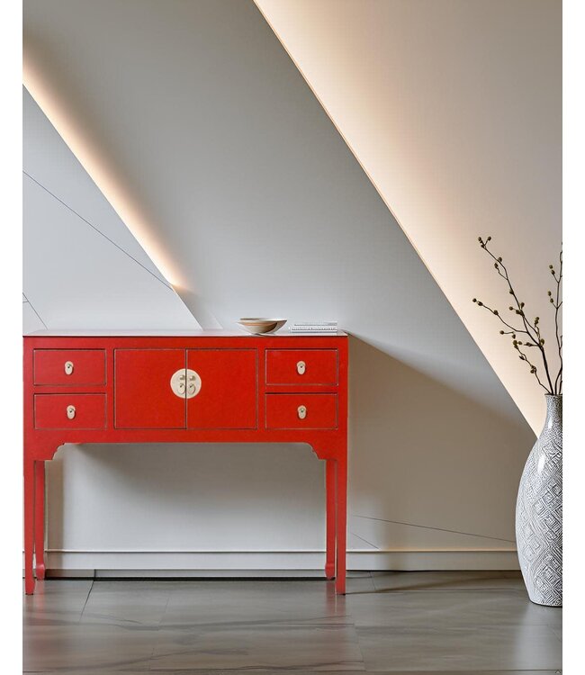 Mesa Consola China Lucky Rojo - Orientique Colección An100xP26xAl80cm