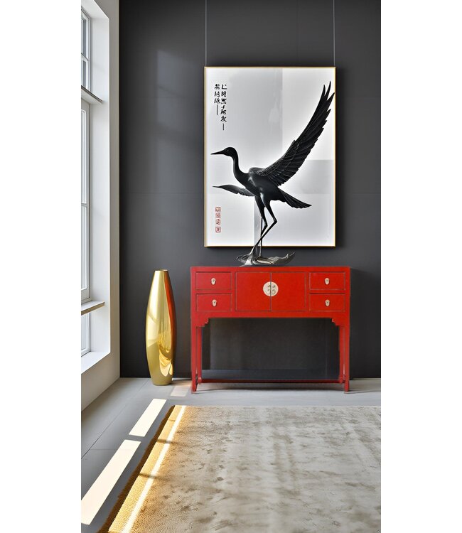 Mesa Consola China Lucky Rojo - Orientique Colección An100xP26xAl80cm