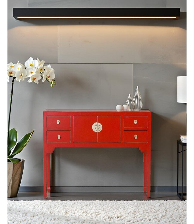 Chinesischer Konsolentisch Lucky Rot - Orientique Kollektion B100xT26xH80cm
