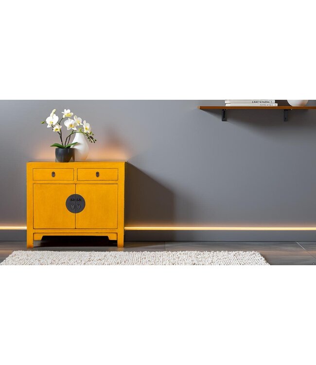 Chinese Kast Marigold Geel - Orientique Collectie B90xD40xH80cm