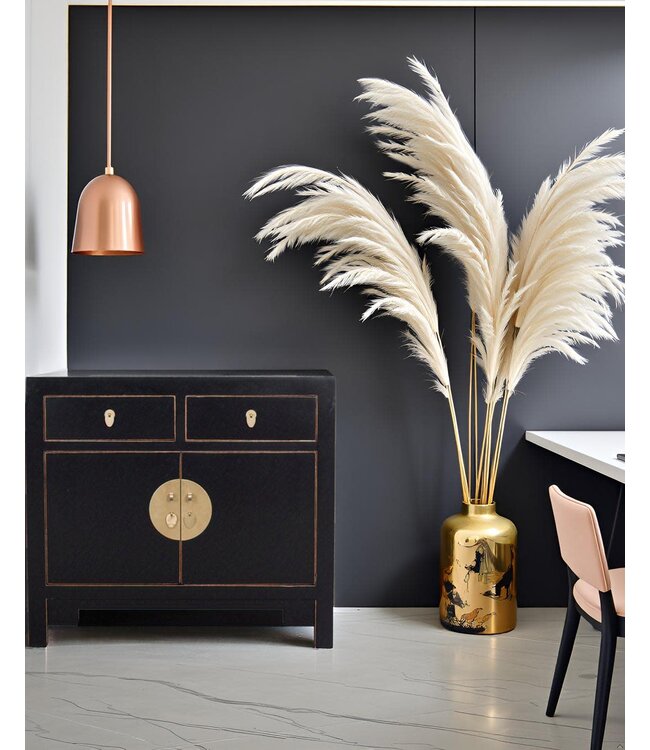 Chinese Cabinet Onyx Black - Orientique Collection W90xD40xH80cm