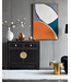 Chinesischer Schrank Onyx Schwarz - Orientique Sammlung B90xT40xH80cm
