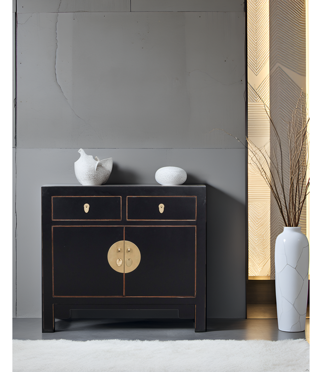 Armario Chino Ónix Negro - Orientique Colección A90xP40xA80cm