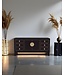 Chinese TV Cabinet Onyx Black - Orientique Collection W121xD37xH61cm