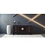 Meuble TV Chinois Onyx Noir - Orientique Collection L121xP37xH61cm