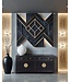 Chinesisches Sideboard Onyx Schwarz - Orientique Sammlung B180xT40xH85cm