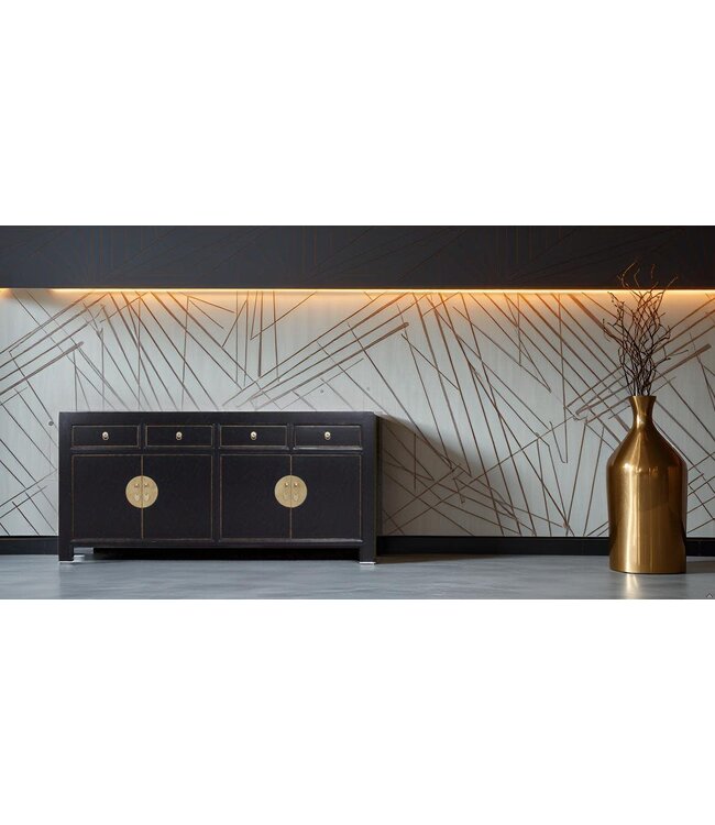 Chinese Dressoir Onyx Zwart - Orientique Collection B180xD40xH85cm