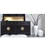 Chinesisches Sideboard Onyx Schwarz - Orientique Sammlung B180xT40xH85cm