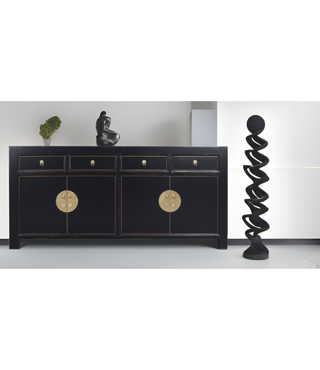 Chinese Sideboard Onyx Black - Orientique Collection W180xD40xH85cm