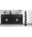 Chinesisches Sideboard Onyx Schwarz - Orientique Sammlung B180xT40xH85cm